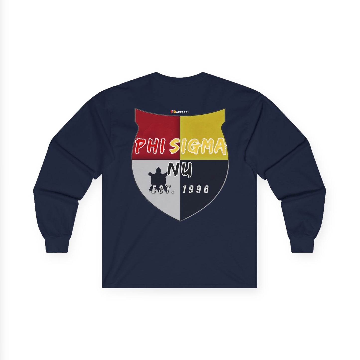 Phi Sigma Nu Long Sleeve Graphic Tee - Crest
