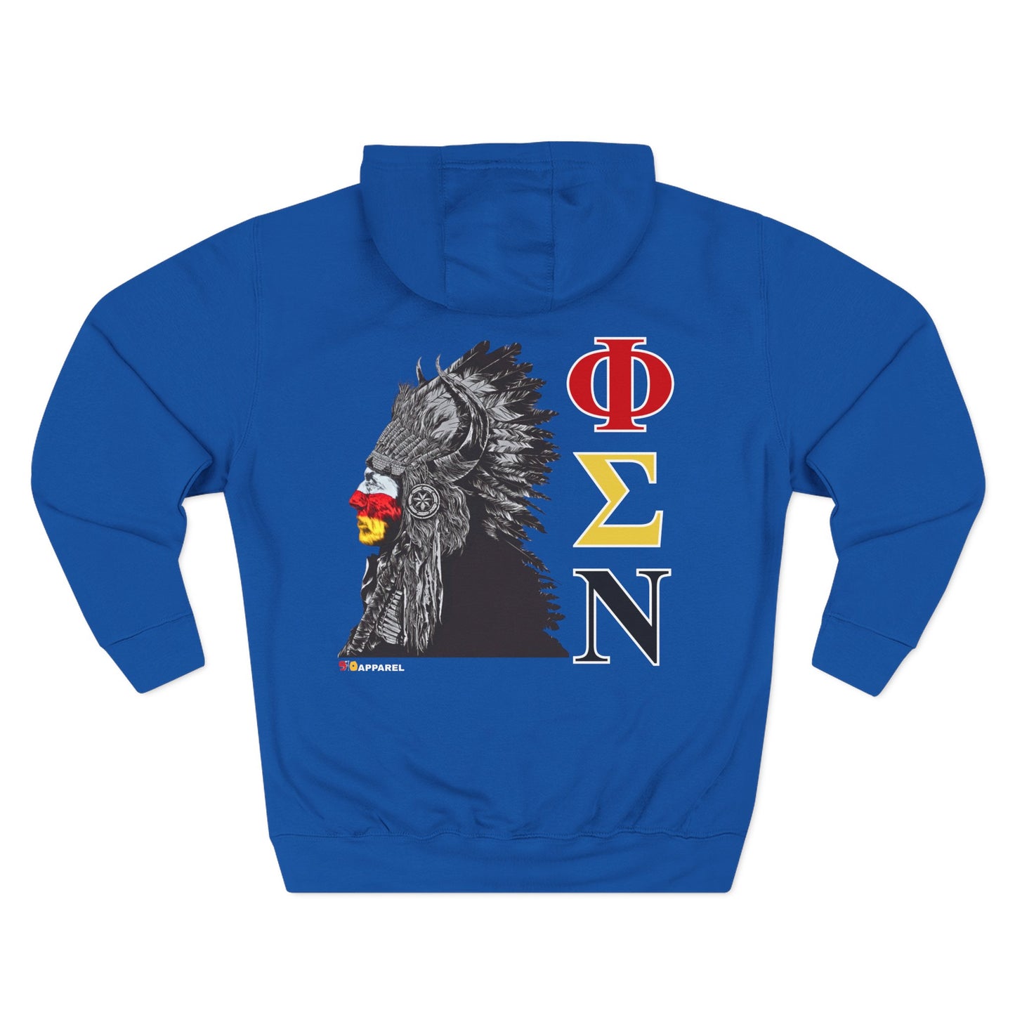 Phi Sigma Nu Fleece Graphic Hoodie - Indian Chief
