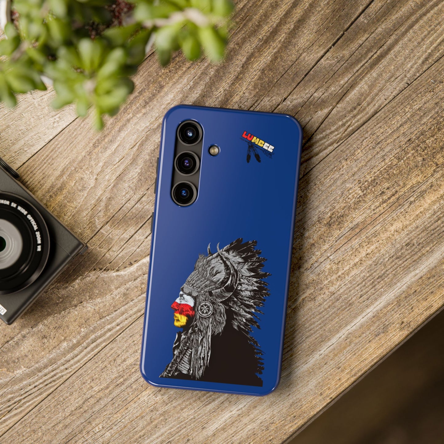 Blue Tough Phone Case — 910 Indian Chief