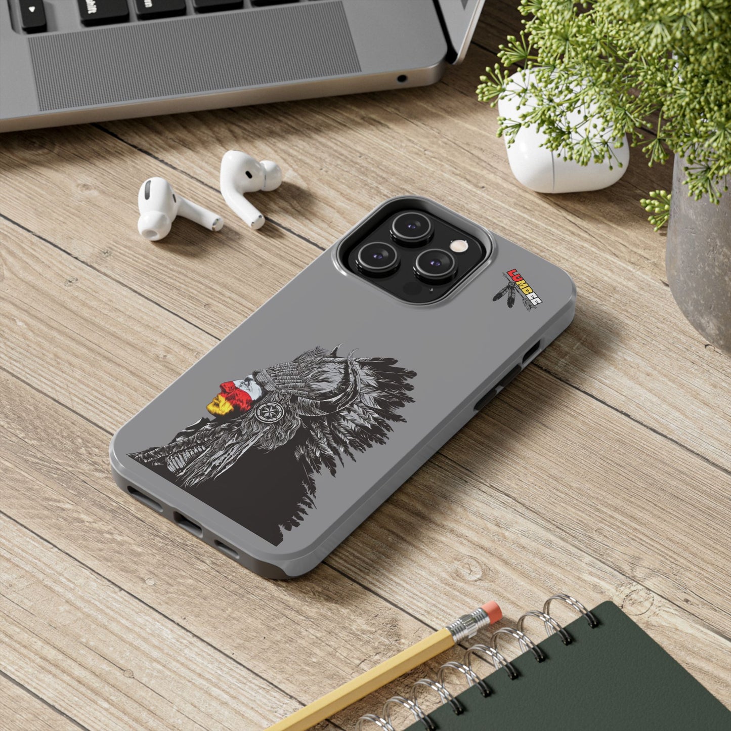 Grey Tough Phone Case — 910 Indian Chief