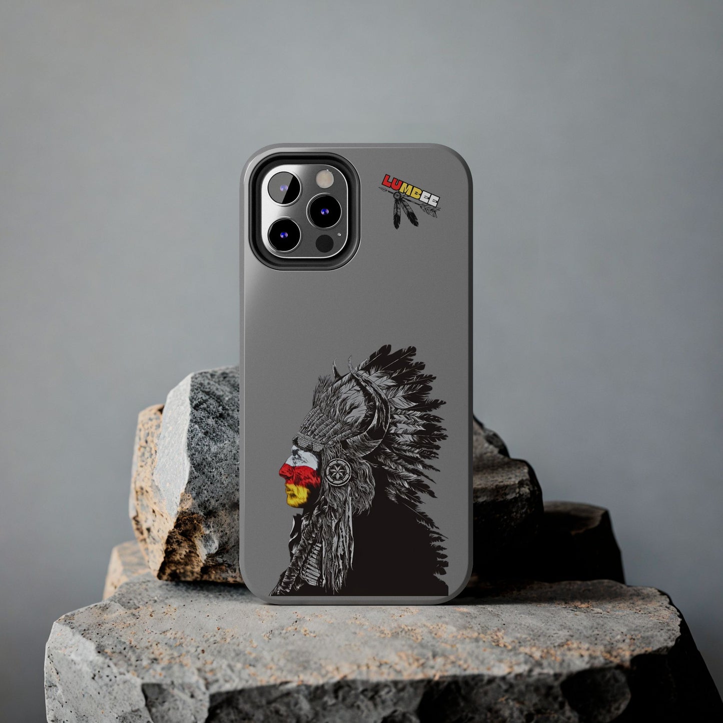 Grey Tough Phone Case — 910 Indian Chief