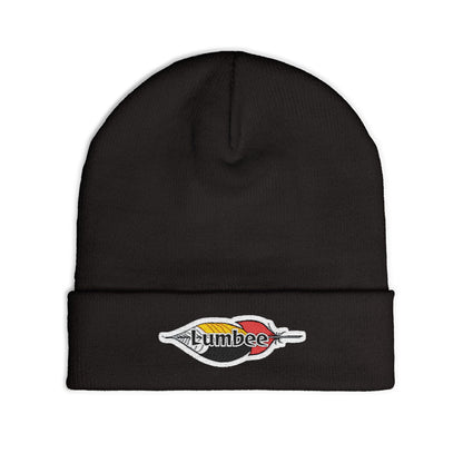 Cozy Lumbee Feather Embroidered Knit Beanie