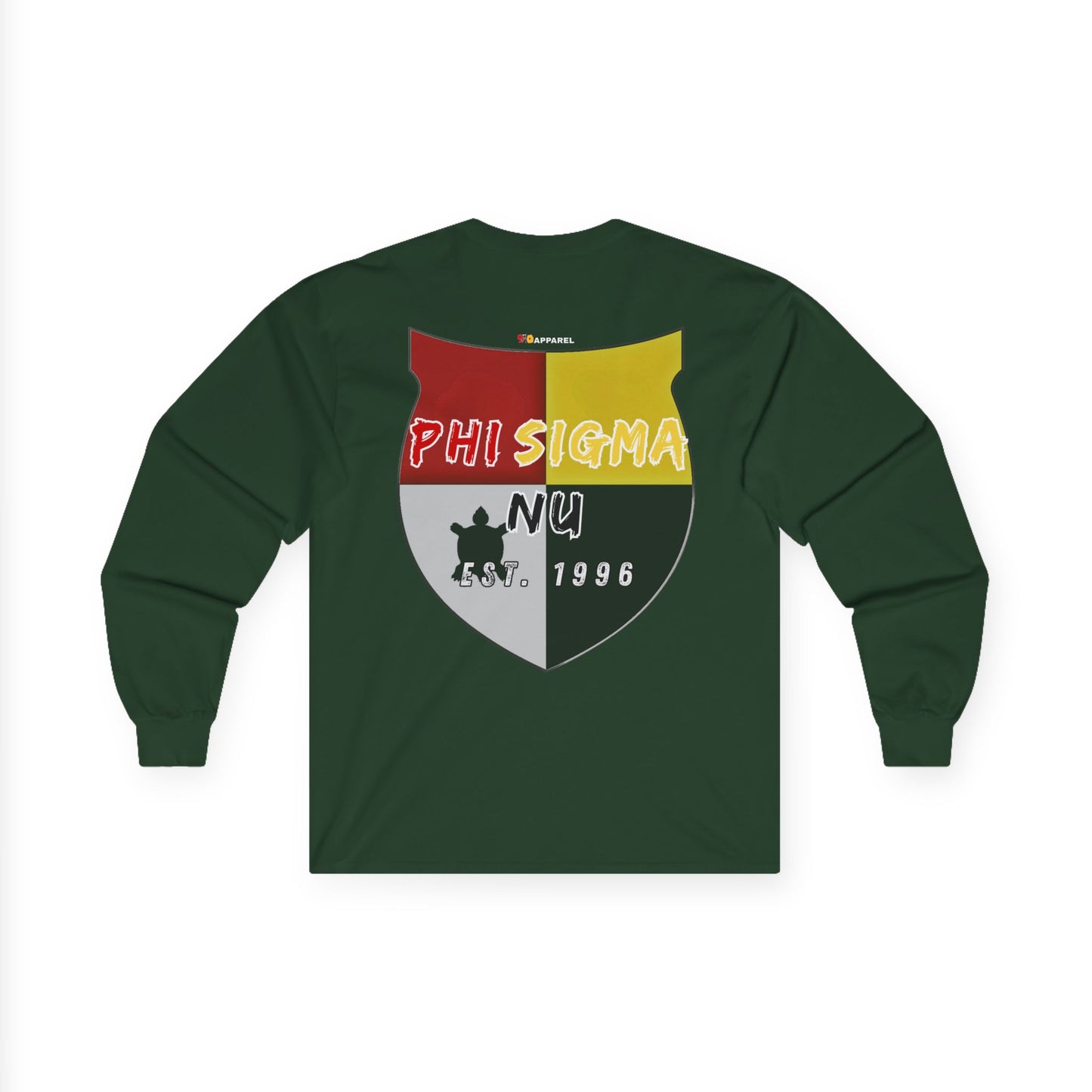 Phi Sigma Nu Long Sleeve Graphic Tee - Crest
