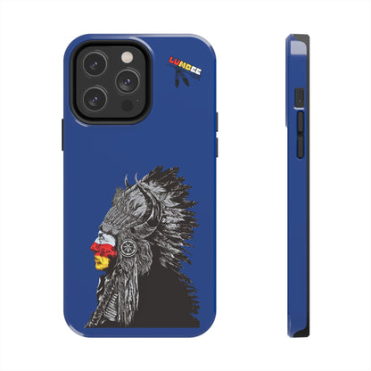 Blue Tough Phone Case — 910 Indian Chief