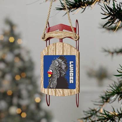 910 Indian Chief Sled Ornaments | Duke Blue