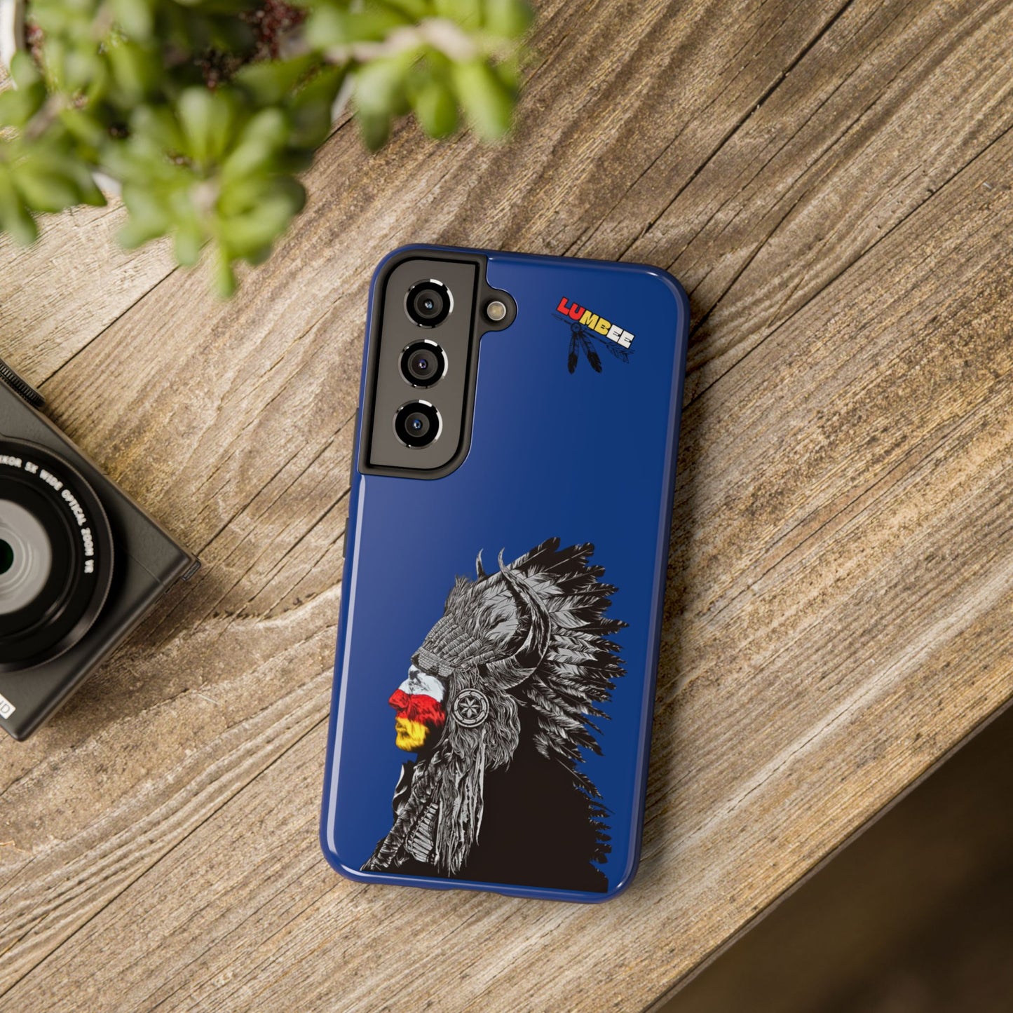 Blue Tough Phone Case — 910 Indian Chief