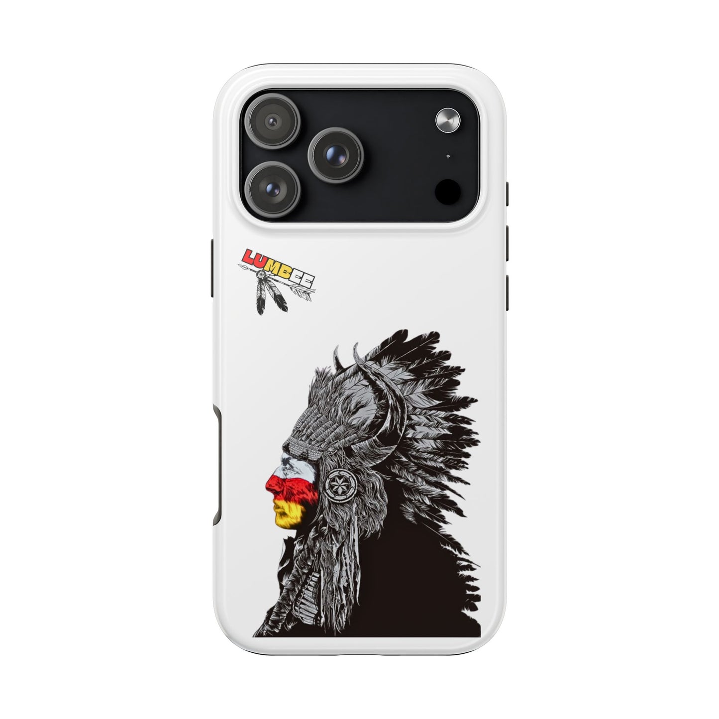 White Tough Phone Case — 910 Indian Chief