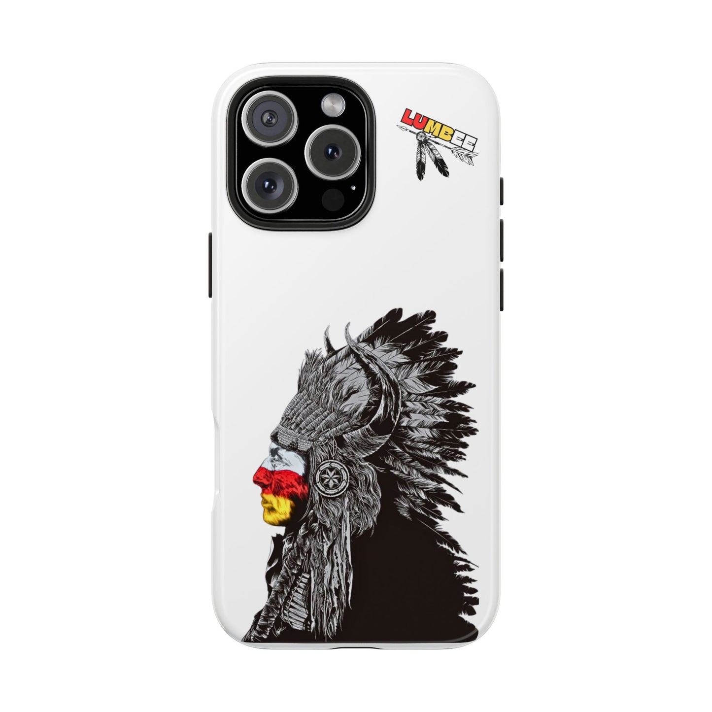 White Tough Phone Case — 910 Indian Chief