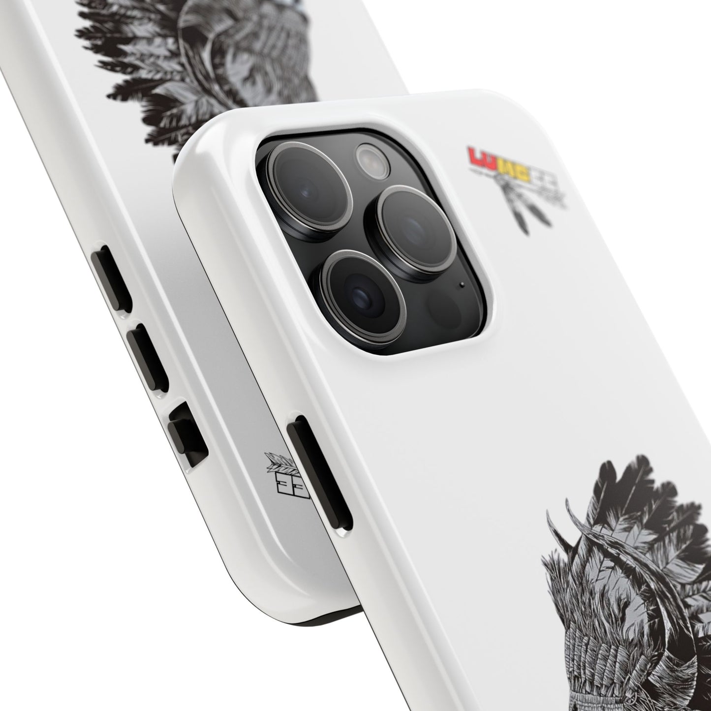 White Tough Phone Case — 910 Indian Chief