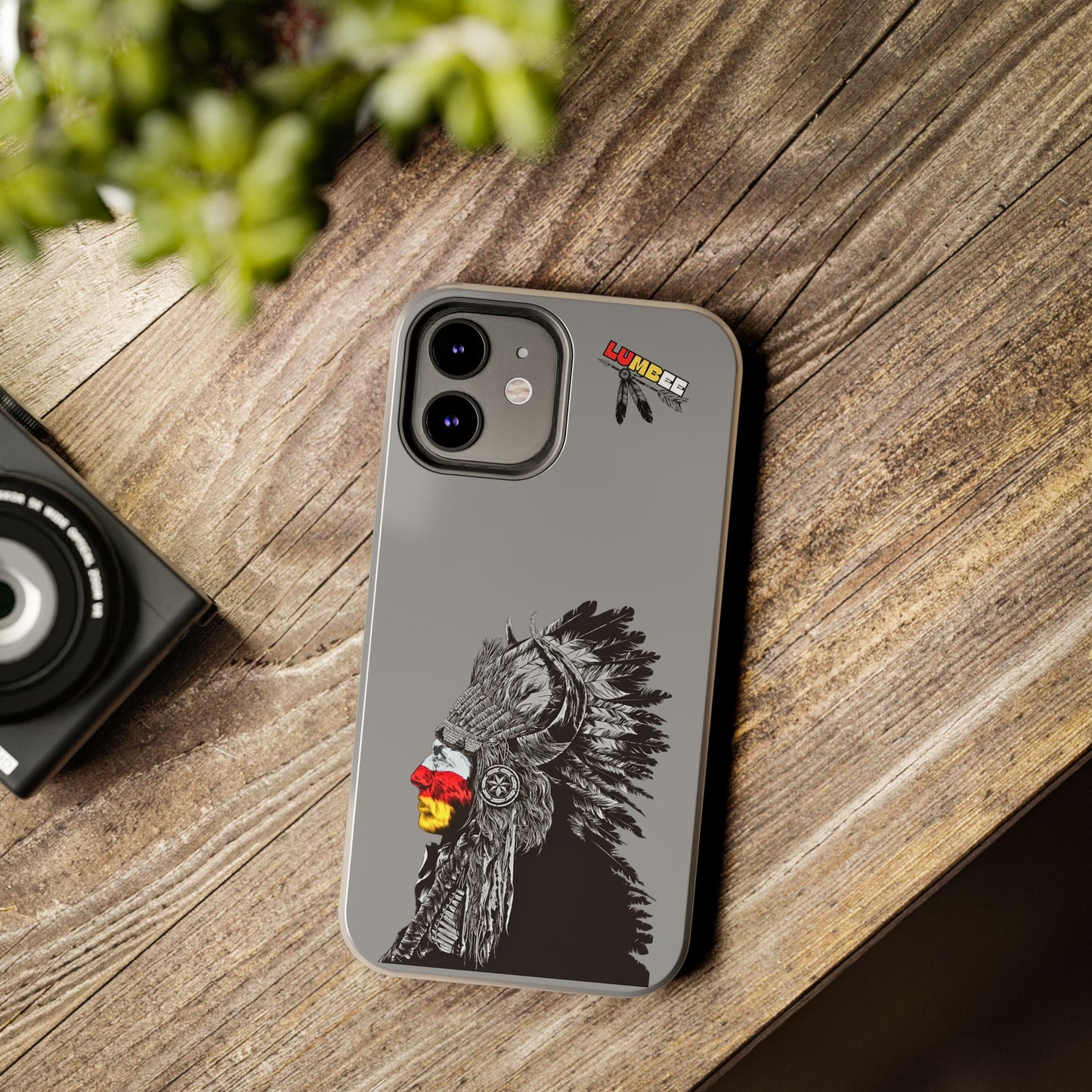 Grey Tough Phone Case — 910 Indian Chief