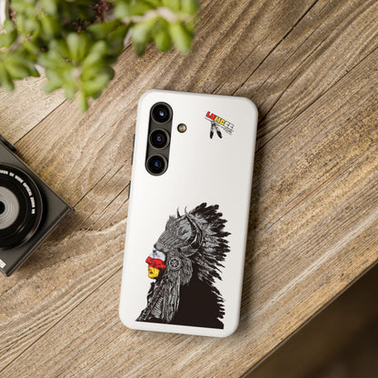 White Tough Phone Case — 910 Indian Chief