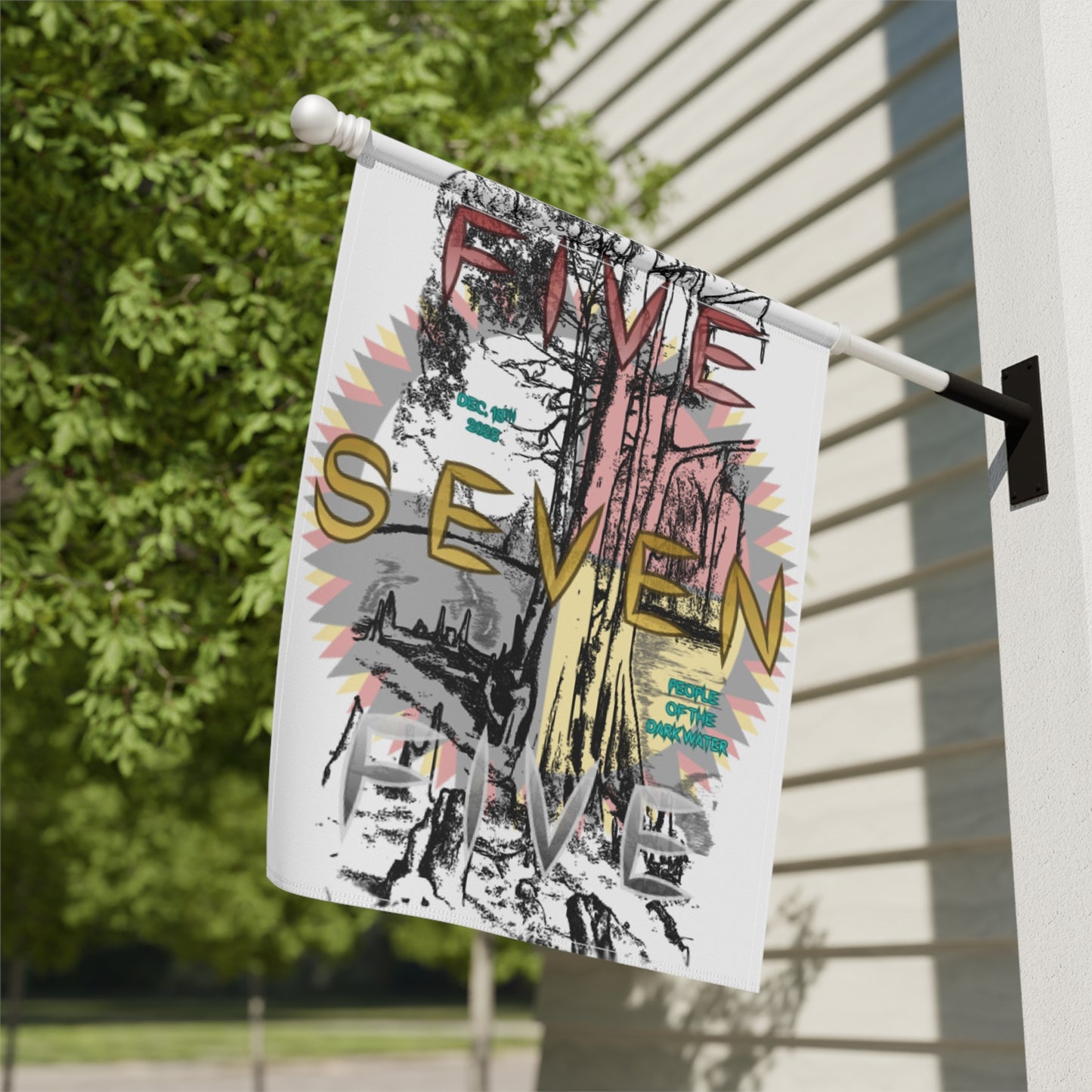 575 Lumber River Double-Sided Flag | White