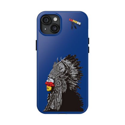Blue Tough Phone Case — 910 Indian Chief