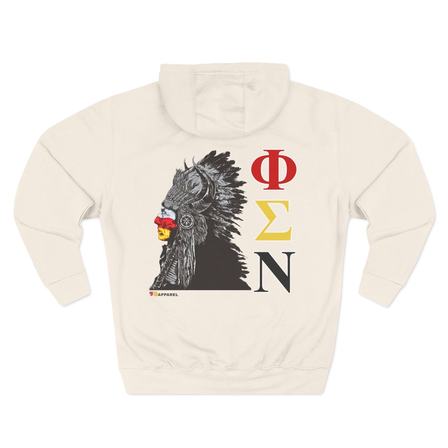 Phi Sigma Nu Fleece Graphic Hoodie - Indian Chief