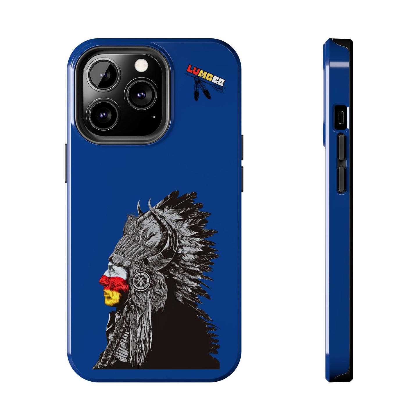 Blue Tough Phone Case — 910 Indian Chief