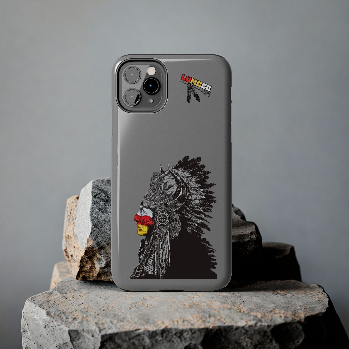 Grey Tough Phone Case — 910 Indian Chief