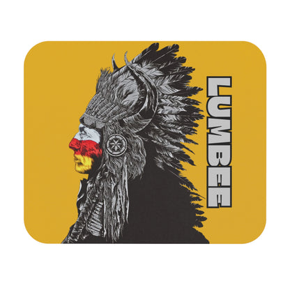 Lumbee Indian Chief Mouse Pad | Yellow