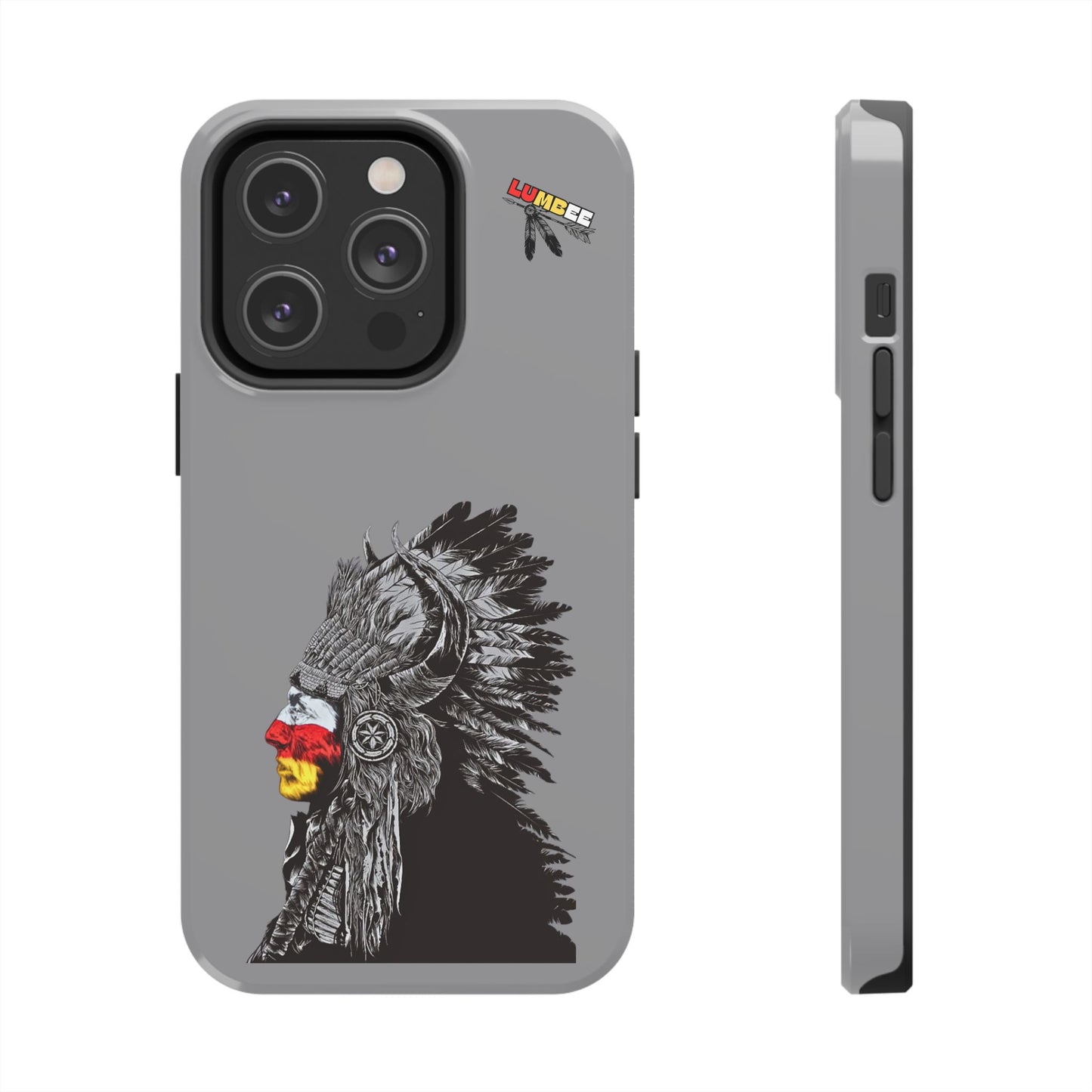 Grey Tough Phone Case — 910 Indian Chief