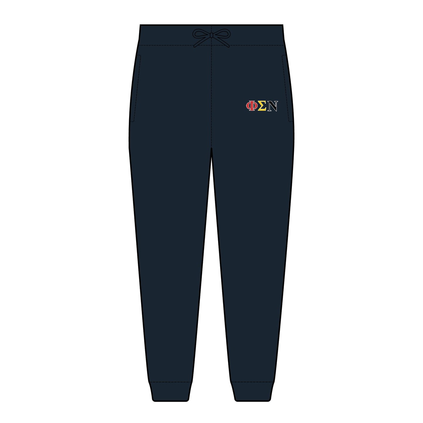 Embroidered Phi Sigma Nu Fleece Sweatpants