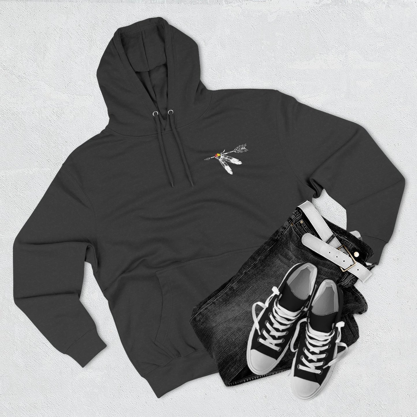 Phi Sigma Nu Fleece Graphic Hoodie - Crest