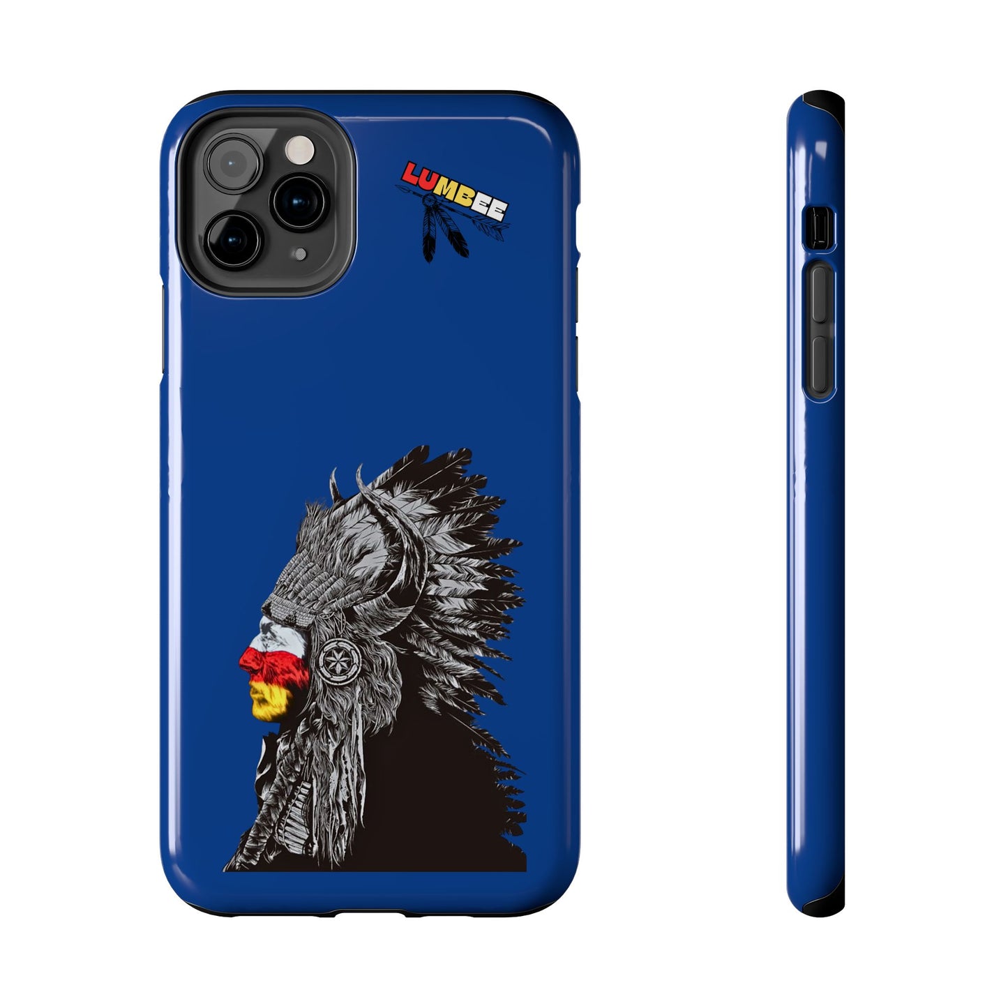 Blue Tough Phone Case — 910 Indian Chief