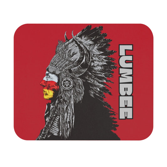 Lumbee Indian Chief Mouse Pad | Red