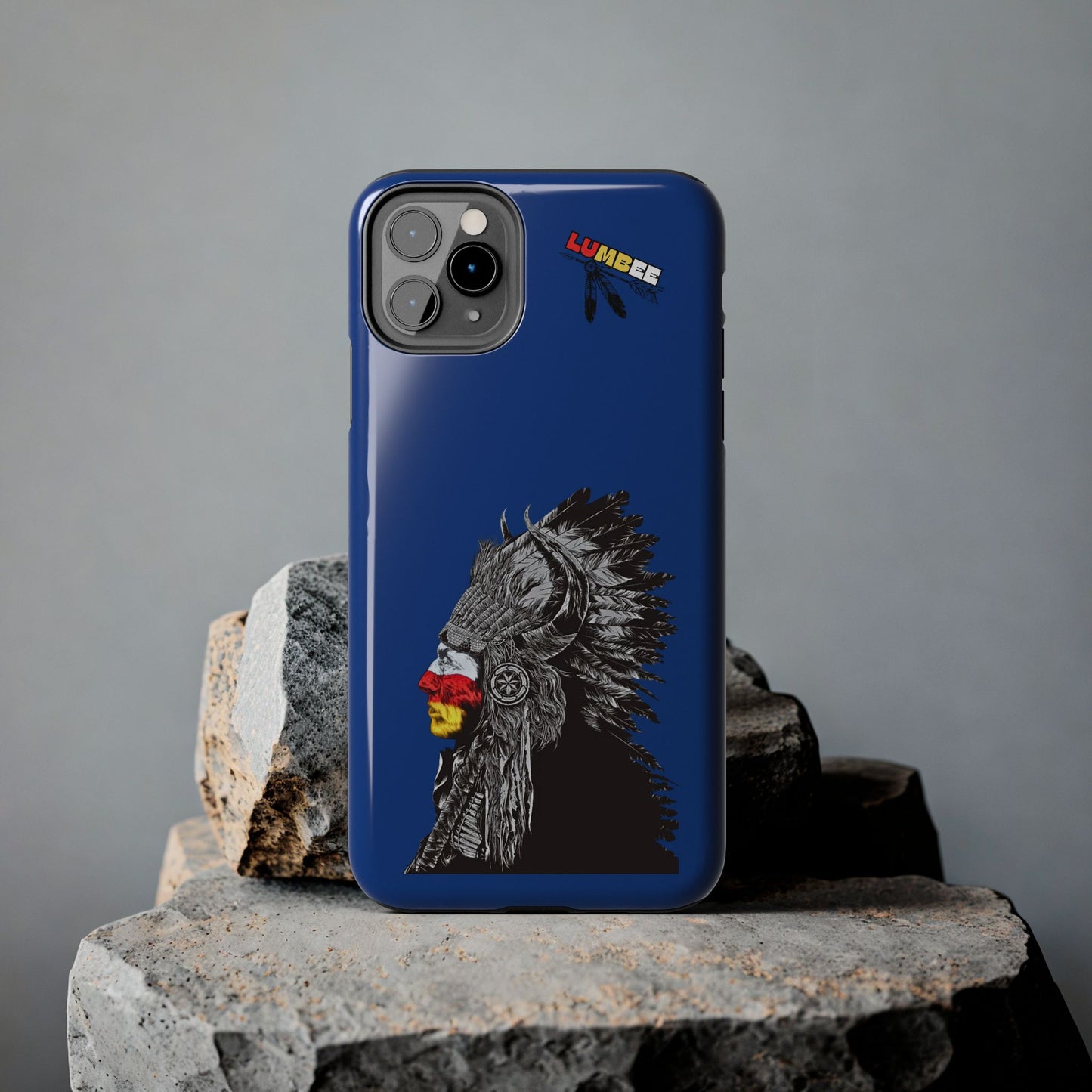 Blue Tough Phone Case — 910 Indian Chief
