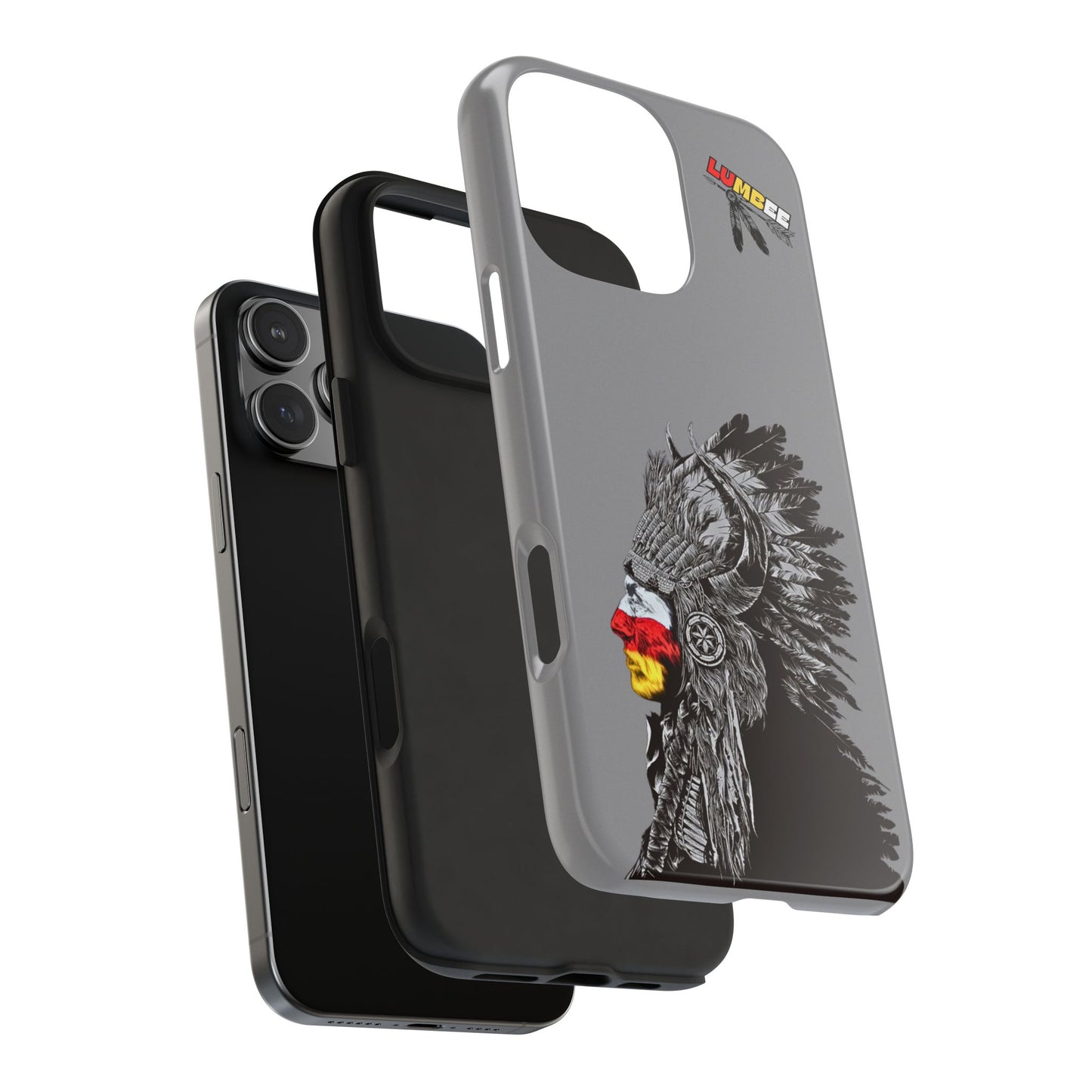 Grey Tough Phone Case — 910 Indian Chief