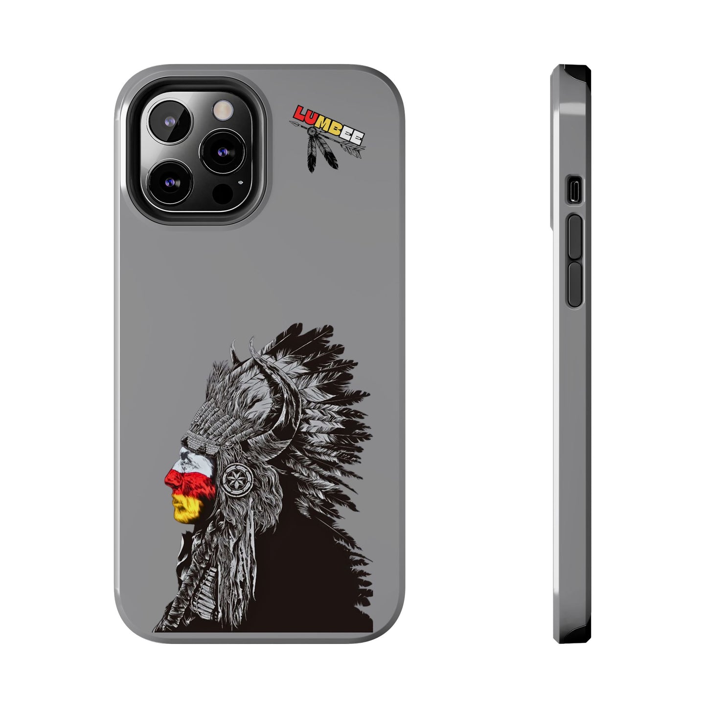 Grey Tough Phone Case — 910 Indian Chief