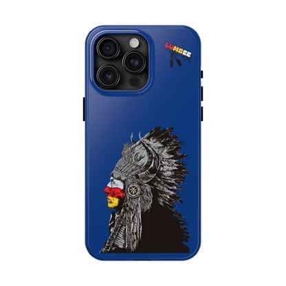 Blue Tough Phone Case — 910 Indian Chief