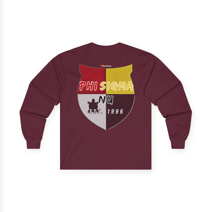 Phi Sigma Nu Long Sleeve Graphic Tee - Crest