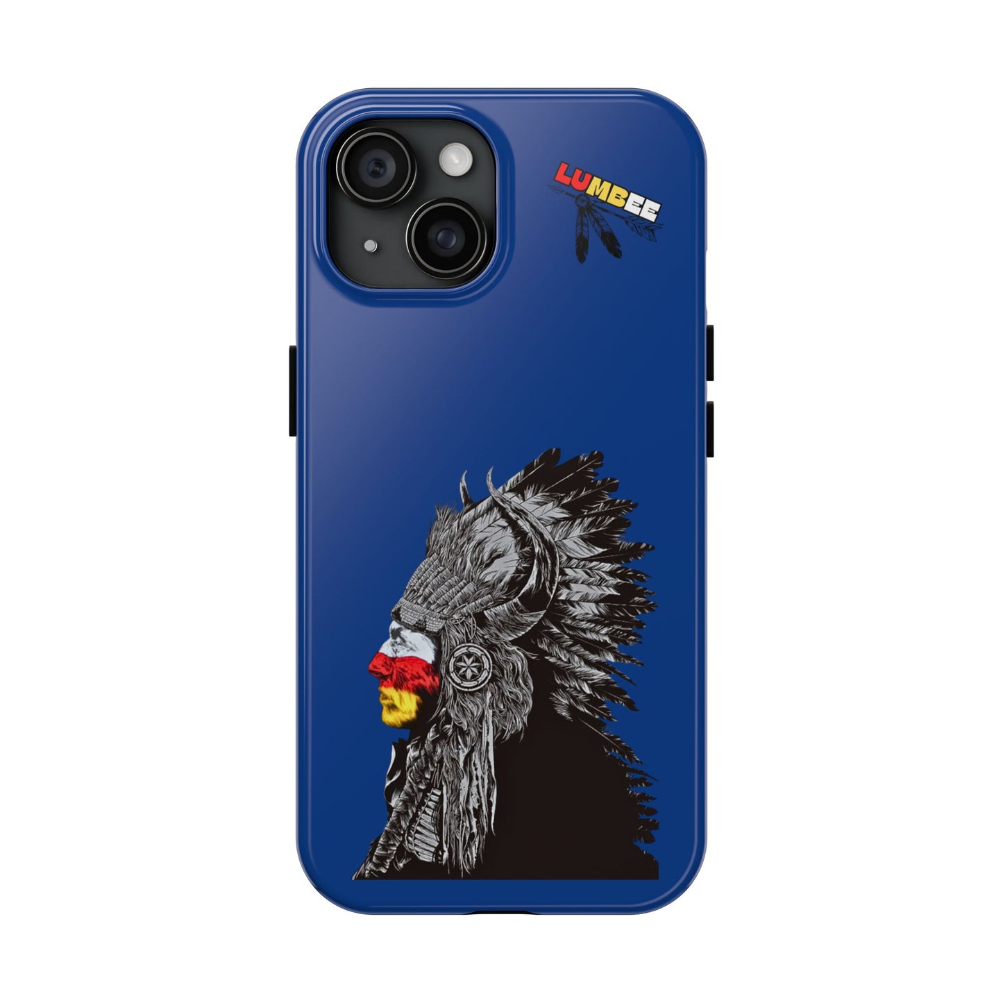 Blue Tough Phone Case — 910 Indian Chief
