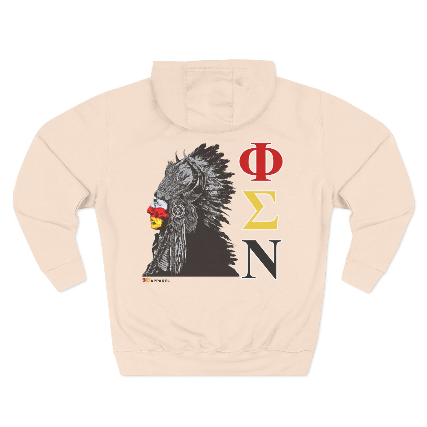 Phi Sigma Nu Fleece Graphic Hoodie - Indian Chief