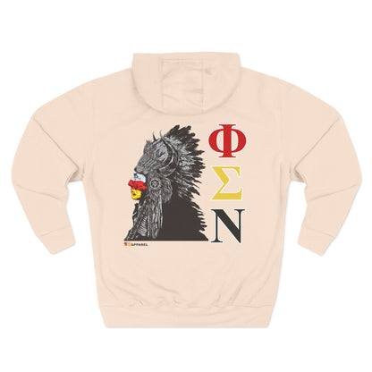 Phi Sigma Nu Fleece Graphic Hoodie - Indian Chief