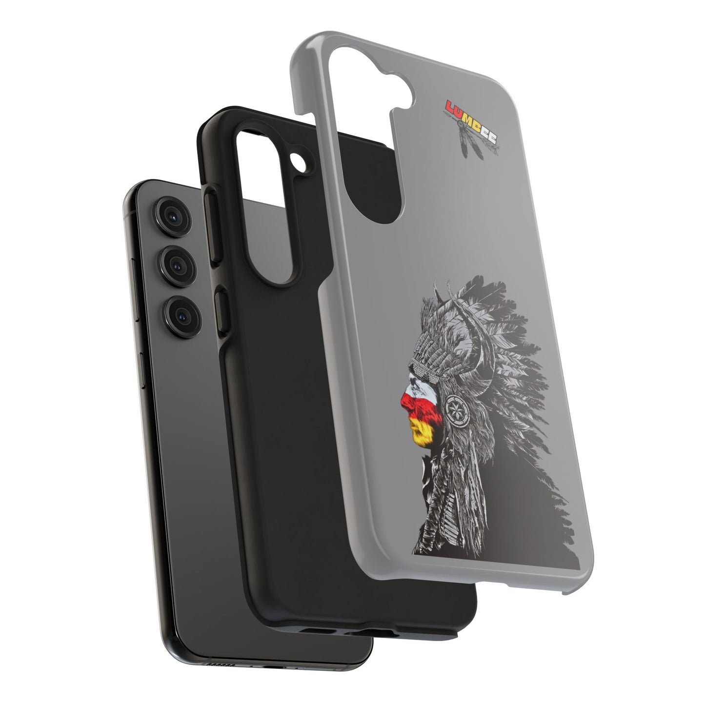 Grey Tough Phone Case — 910 Indian Chief