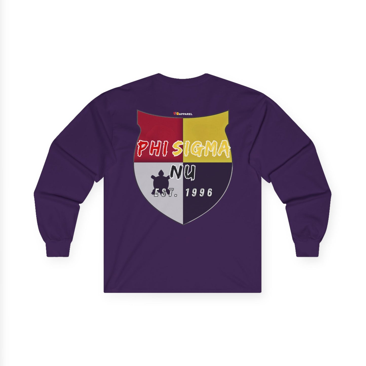 Phi Sigma Nu Long Sleeve Graphic Tee - Crest