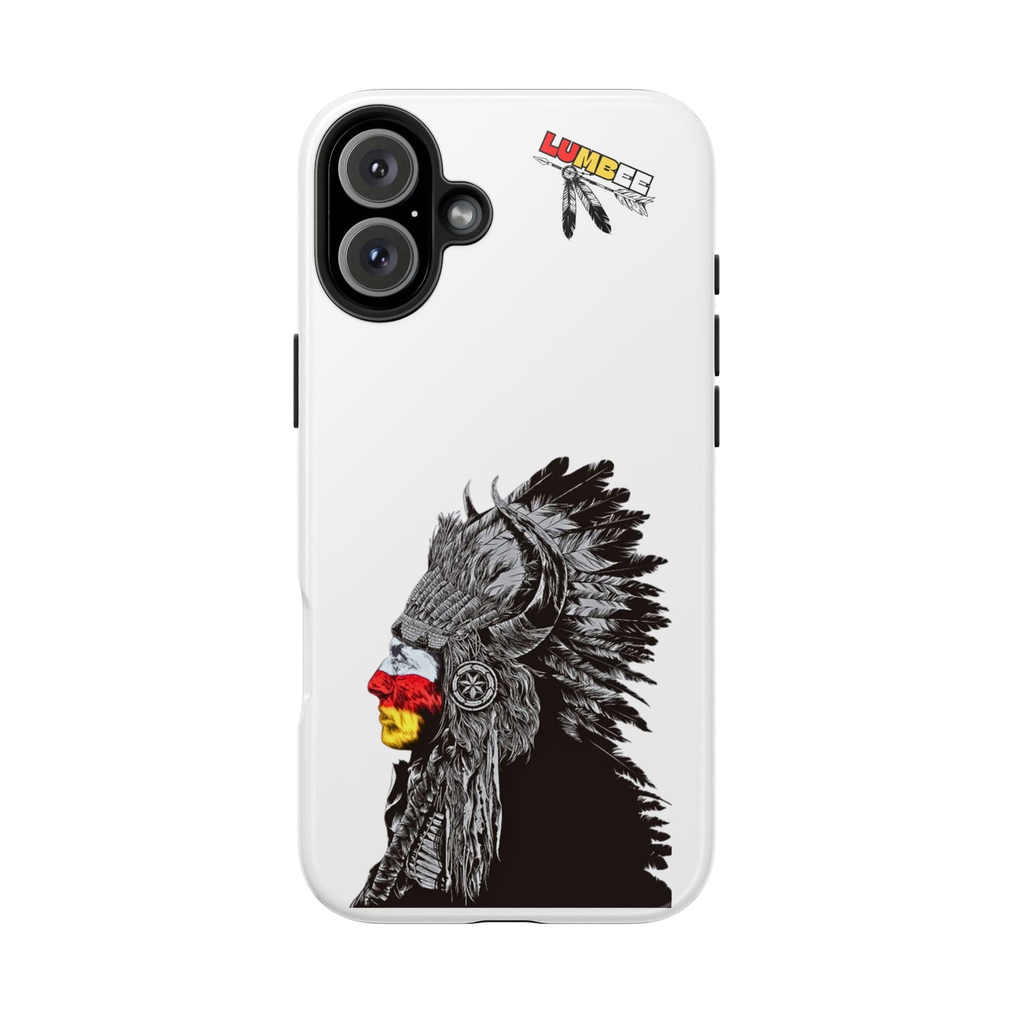 White Tough Phone Case — 910 Indian Chief