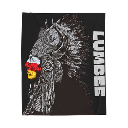 910 Indian Chief Plush Blanket
