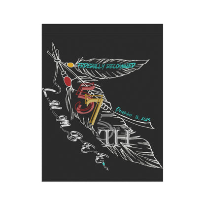 575 Feather Double-Sided Flag | Black