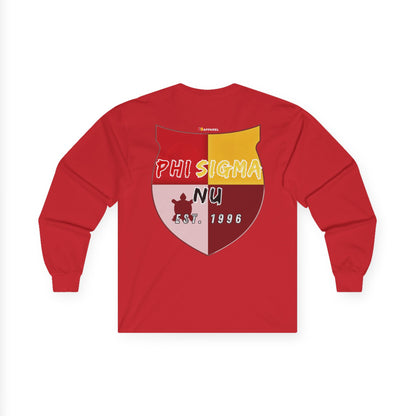 Phi Sigma Nu Long Sleeve Graphic Tee - Crest