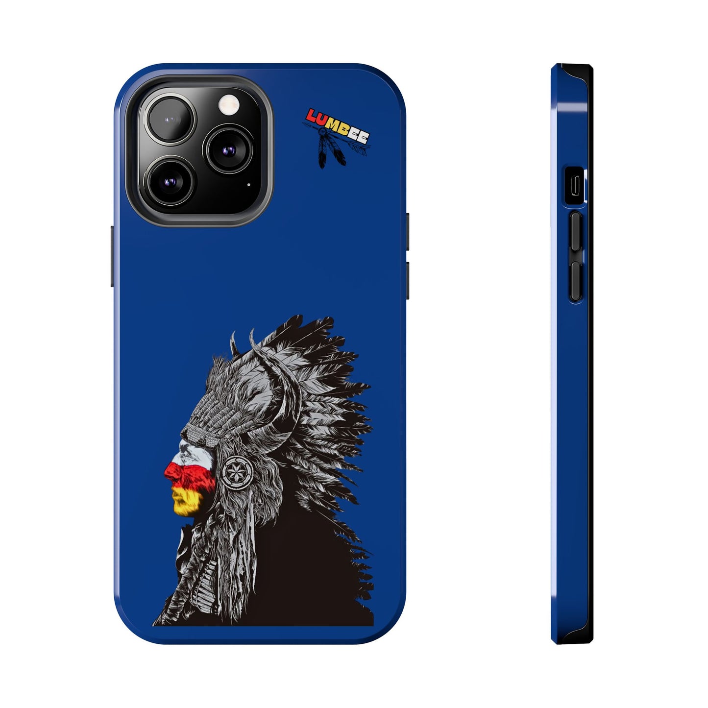 Blue Tough Phone Case — 910 Indian Chief