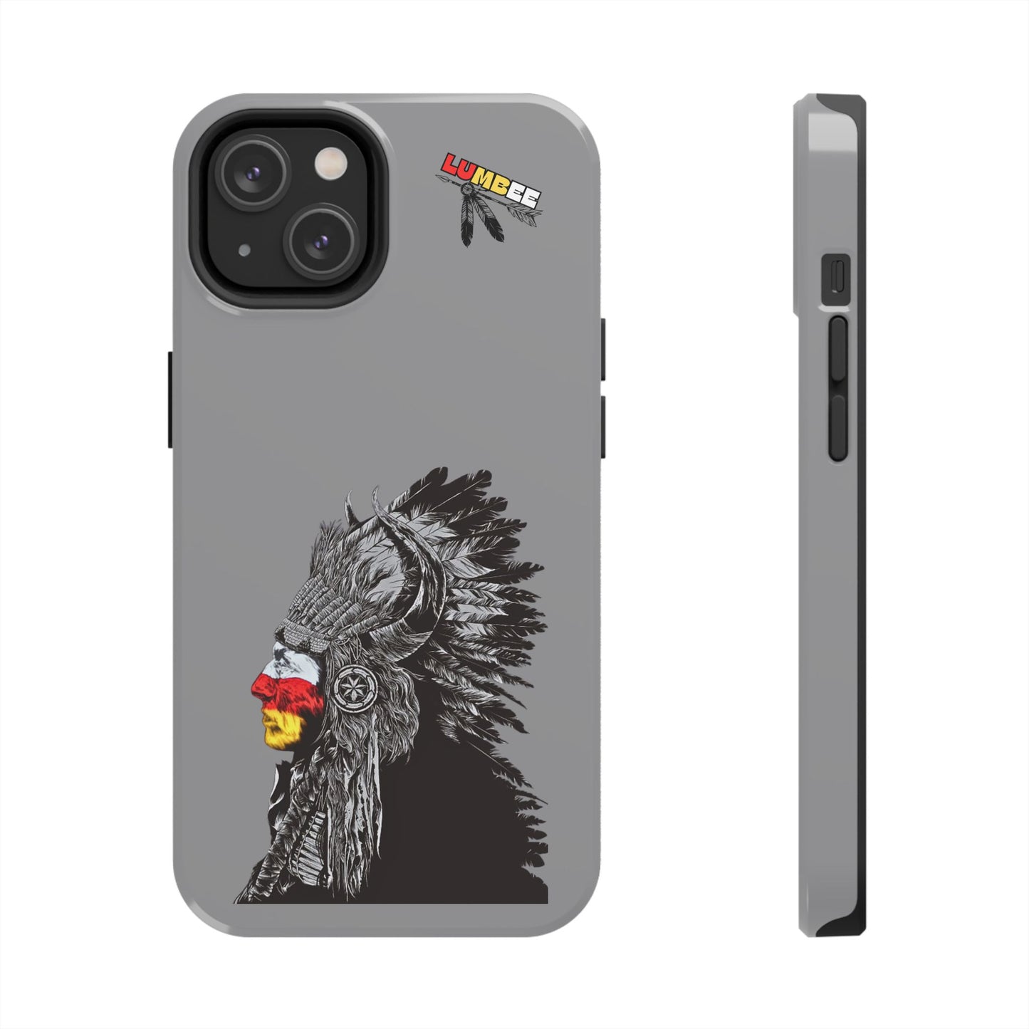 Grey Tough Phone Case — 910 Indian Chief