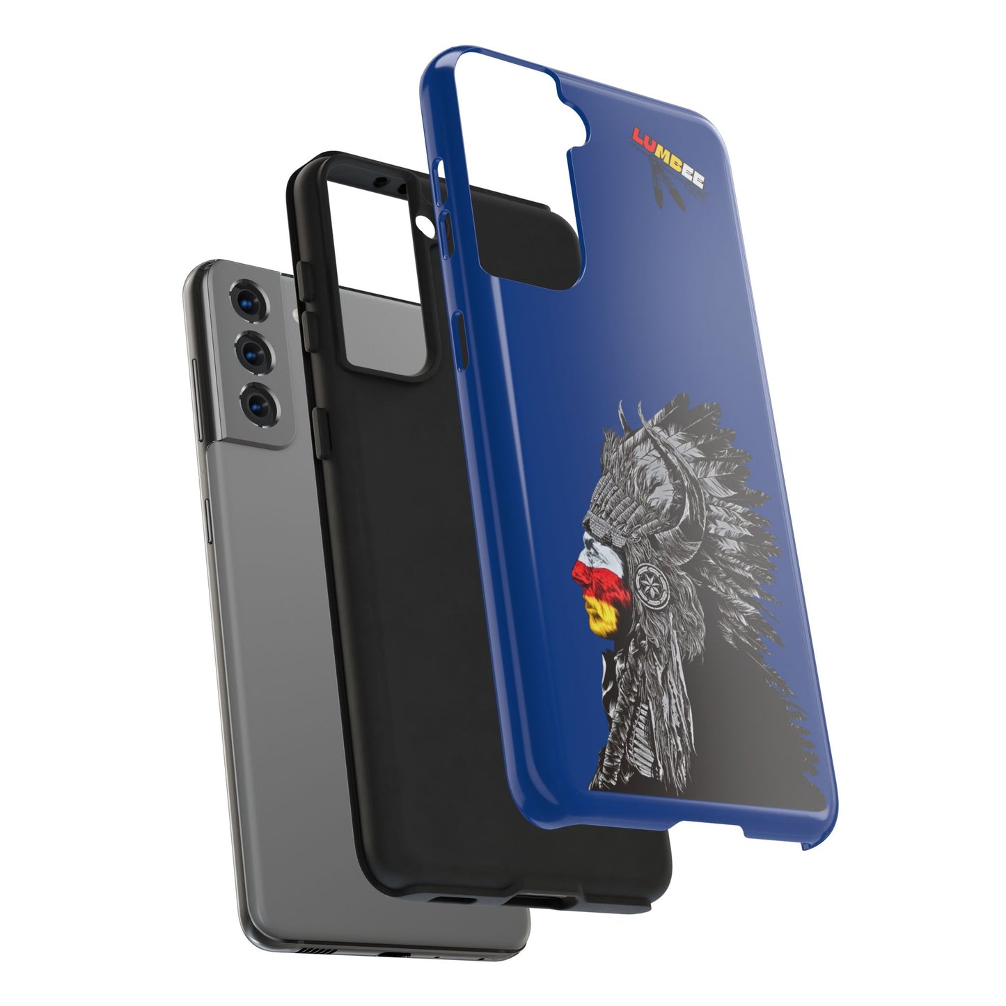 Blue Tough Phone Case — 910 Indian Chief