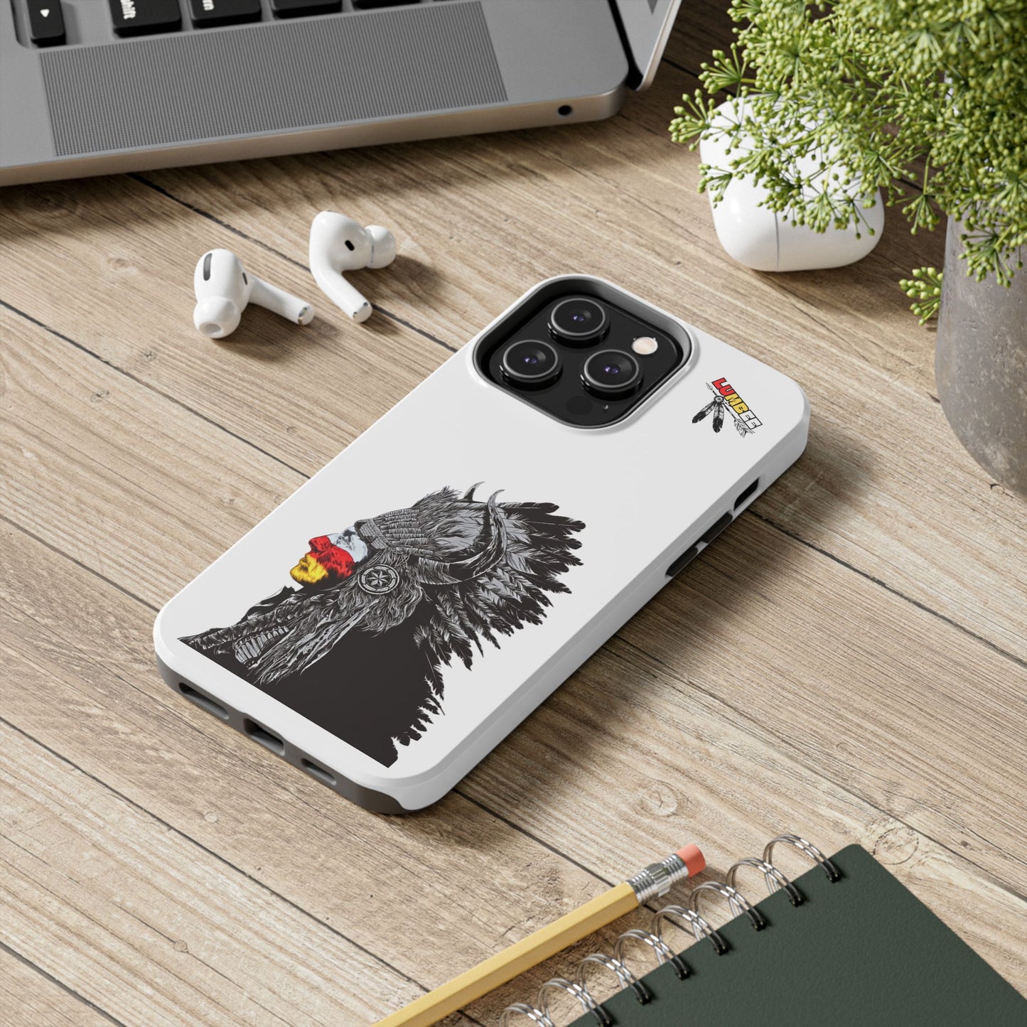White Tough Phone Case — 910 Indian Chief