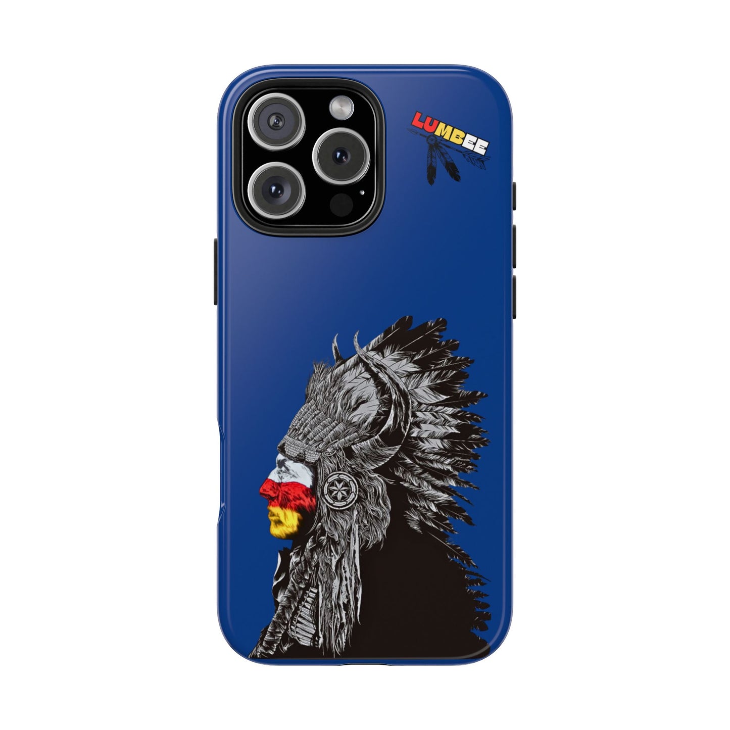 Blue Tough Phone Case — 910 Indian Chief