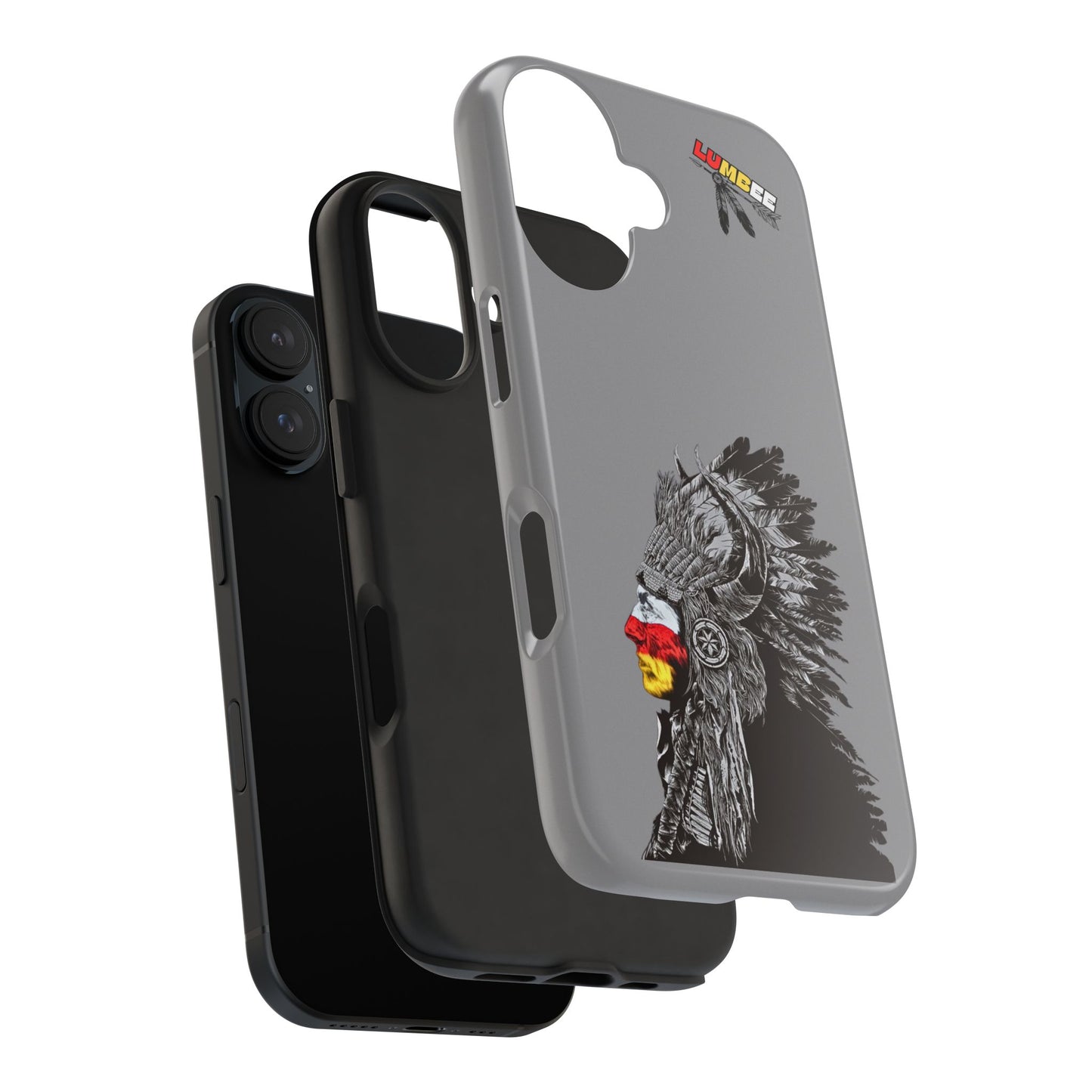 Grey Tough Phone Case — 910 Indian Chief