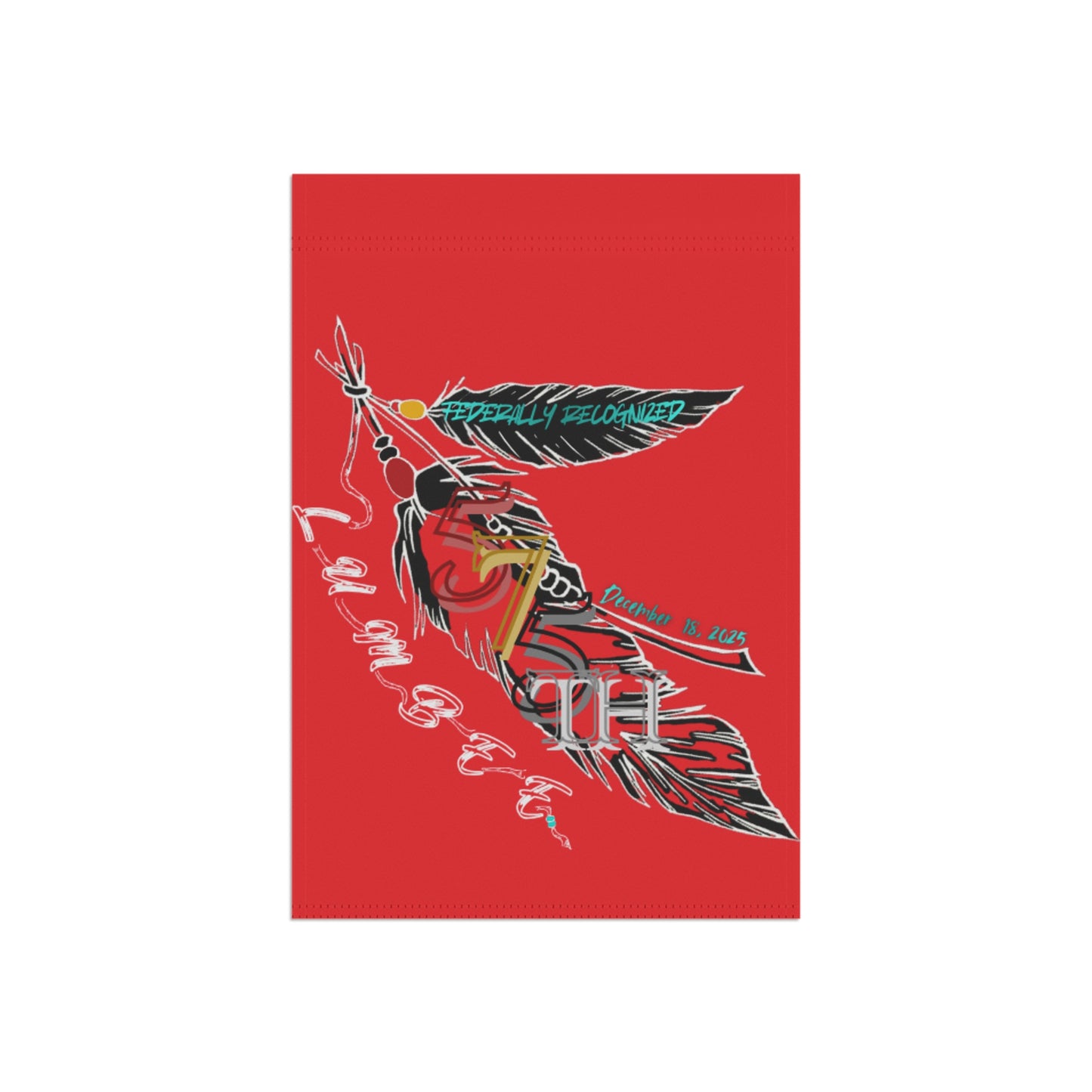 575 Feather Double-Sided Flag | Red