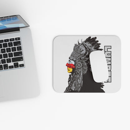 Lumbee Indian Chief Mouse Pad | White