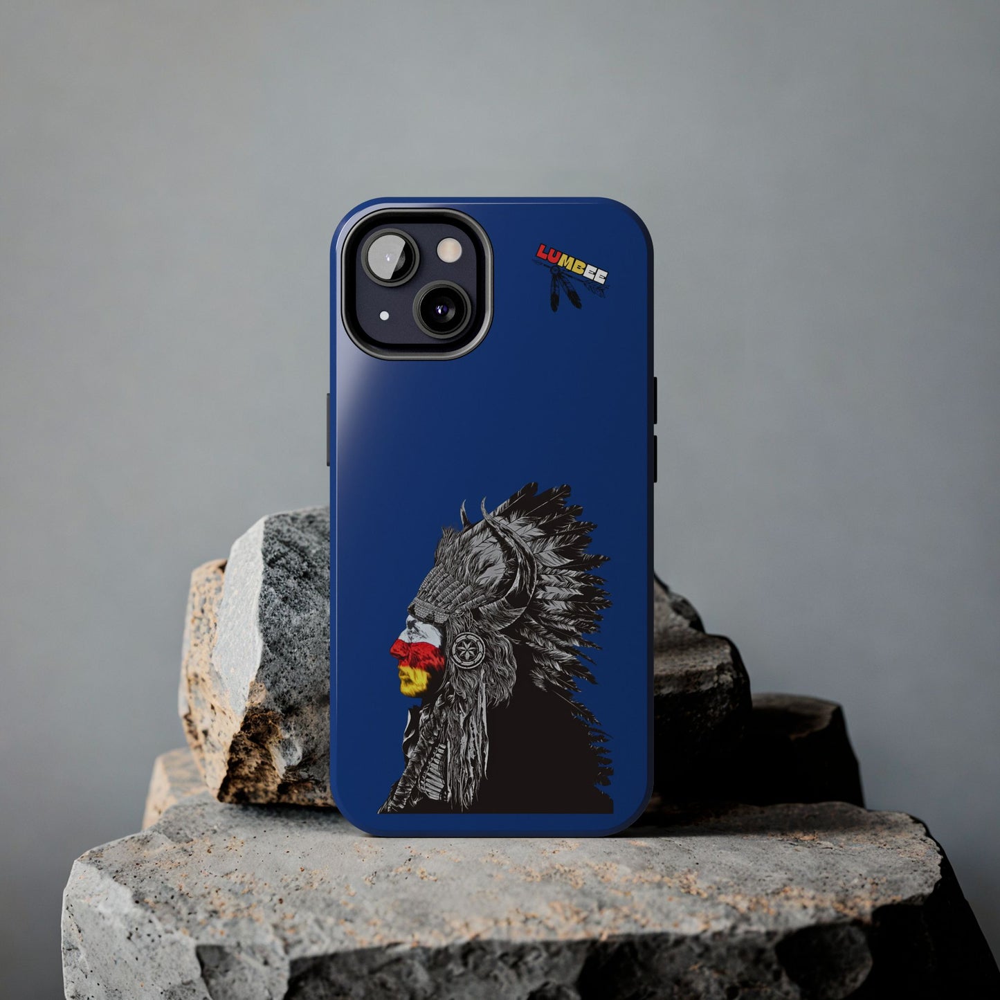 Blue Tough Phone Case — 910 Indian Chief
