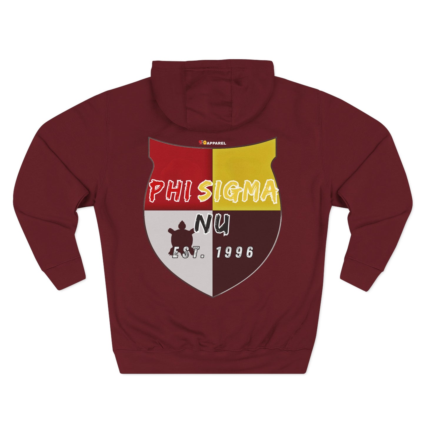 Phi Sigma Nu Fleece Graphic Hoodie - Crest